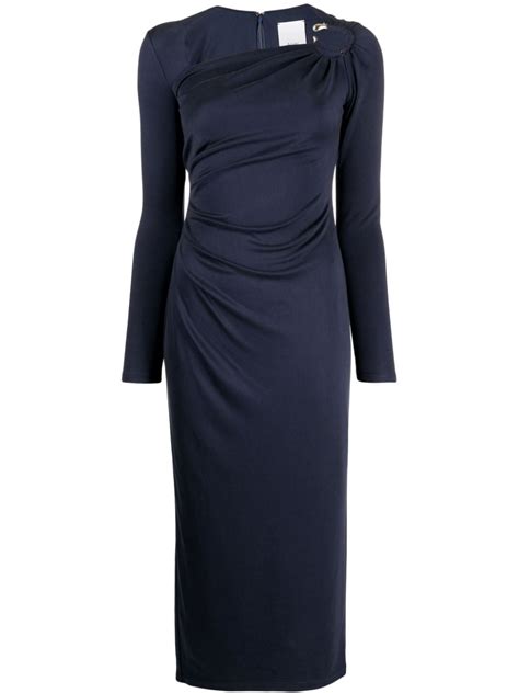 Acler Anderston Long Sleeve Midi Dress Farfetch