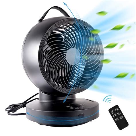 Kapoo Table Air Circulator Fan With Remote Blade Speeds Wind