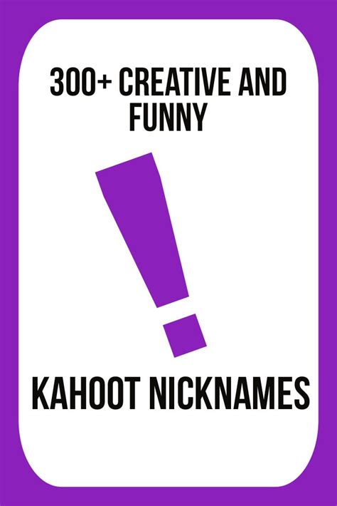 300 Creative And Funny Kahoot Names Artofit