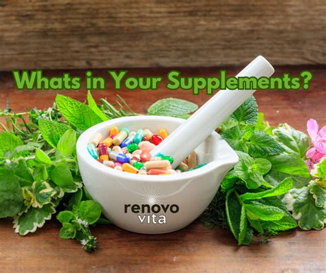 What S In Your Supplements RenovoVita On The Importance Of Transparency