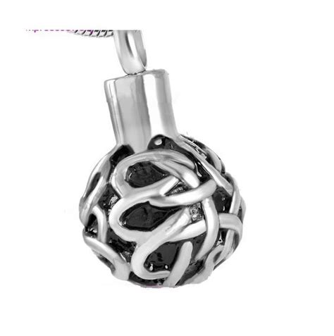 CRÉMATION BIJOUX cendres urne pendentif souvenir Celtic Ball Cross