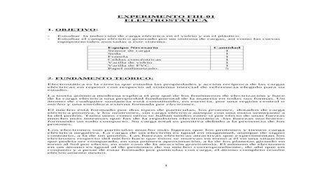 F Sica Electrost Tica Manual De Laboratorio Pdf Document