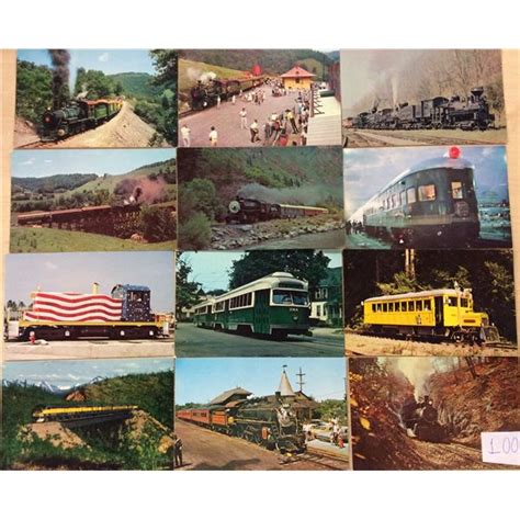 Train Railroad Depot Postcards Approx 200 Cards