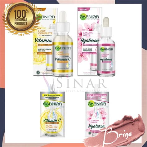 Jual Garnier 30X Booster Serum Light Complete Vitamin C Sakura White