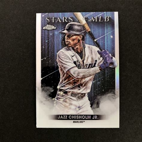 Jazz Chisholm Jr Topps Chrome Stars Of Mlb Insert Slam Sports Cards