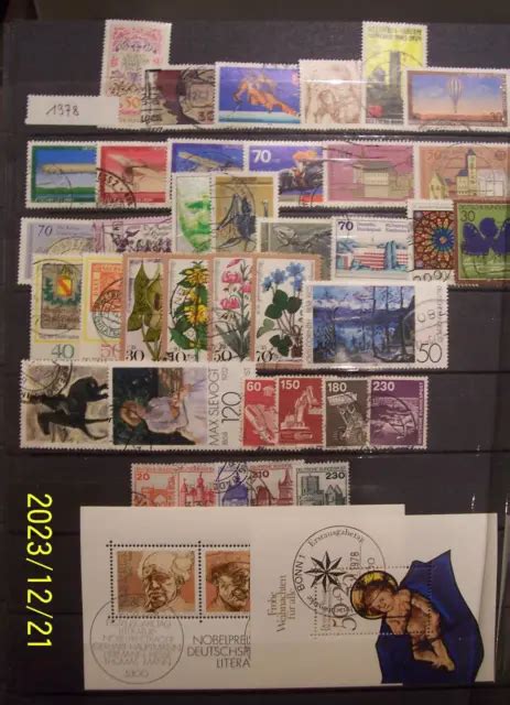 Timbres Allemagne Bundespost Ann E Oblit R Complet Eur