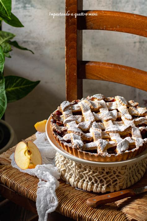 Crostata Alle Mele Con Confettura Di Fragole E Cocco Impastando A