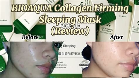 Collagen Firming Sleeping Mask Review YouTube