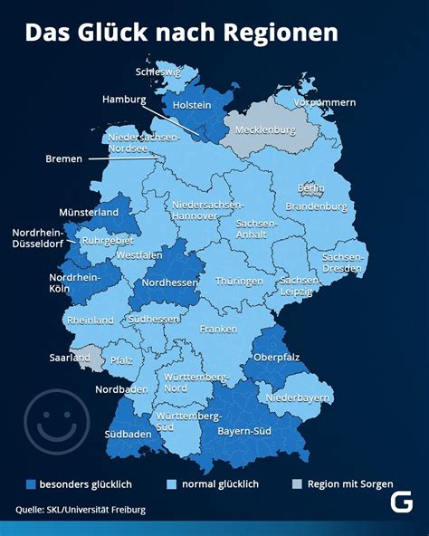 Glücksatlas 2024 Hier leben glücklichsten Menschen Deutschlands