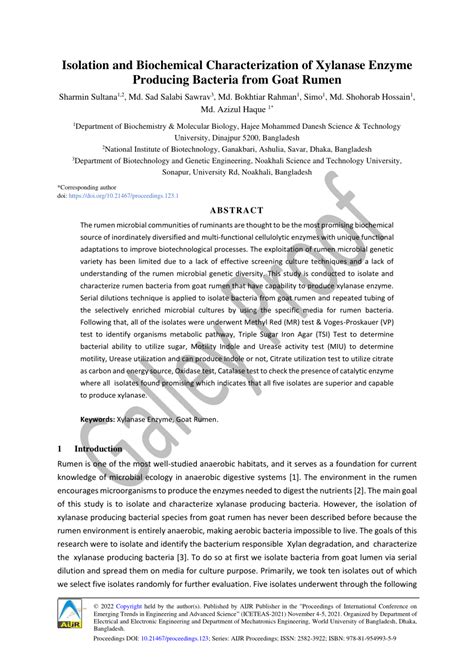 Pdf Isolation And Biochemical Characterization Of Cellulase Producing