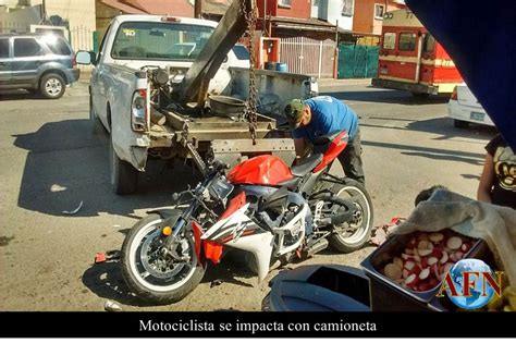 Motociclista Se Impacta Con Camioneta