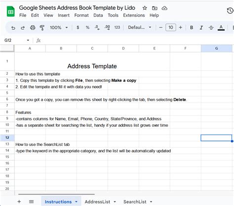 Google Sheets Address Book Template for 2023 [Free]