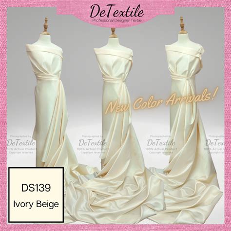 Detextile Heavy Premium Duchess Satin Bridal Satin Fabric For Wedding