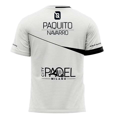 Jersey Bullpadel Oficial Paquito Navarro Color Blanco