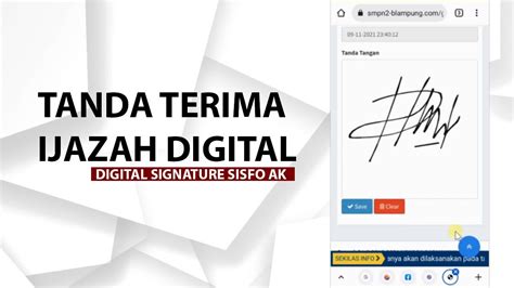 Tanda Terima Ijazah Digital Digital Signature YouTube