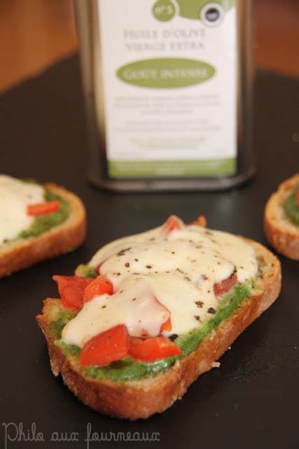 Philo Aux Fourneaux Bruschetta Au Pesto La Tomate