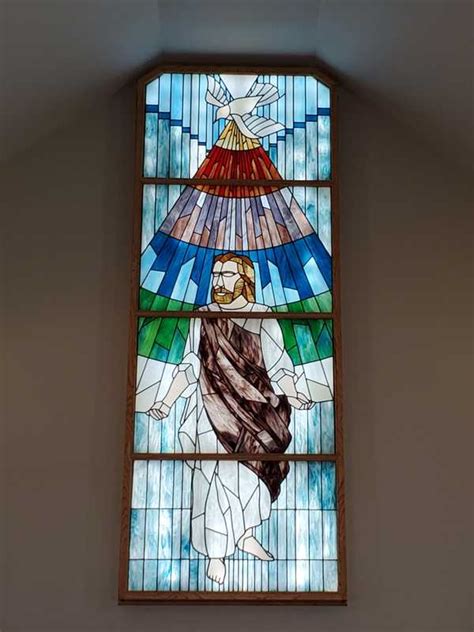 Grace Lutheran Church - Stained Glass Jesus