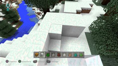 Como Crear Un Golem De Nieve En Minecraft Ps3xboxpc Youtube