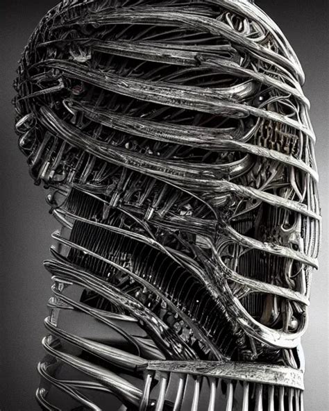 Comb By Hr Giger Biomechanical 4 K Hyper Detailed Stable Diffusion