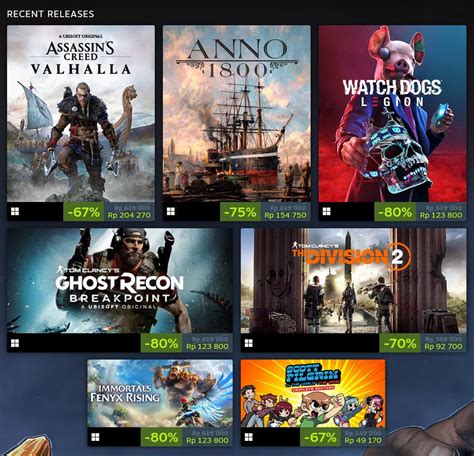 Jadwal Diskon Game Ubisoft Di Steam Diskon Hingga 80 Esportsku