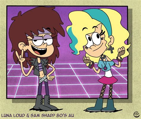 Luna And Sam 80s AU TheFreshKnight On DeviantArt R SaLunaTheLoudHouse