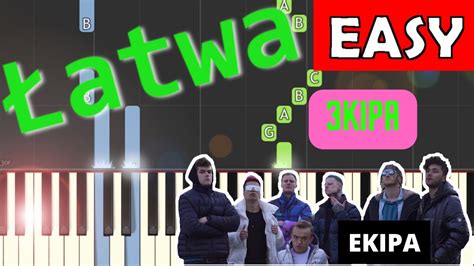 Kipa Ekipa Piano Tutorial Atwa Wersja Nuty W Opisie Youtube