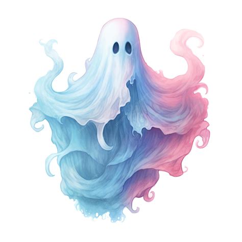 Premium AI Image | Watercolor pastel purple Halloween ghost