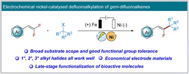 Electrochemical Nickel Catalysed Defluoroalkylation Of Gem