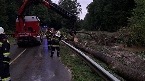 Unwettereins Tze Im Ortsgebiet