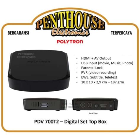 Jual Polytron Set Top Box Pdv T Dvb T Tv Digital Pdv T