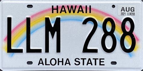 Hawaii Passenger Jeffs License Plates