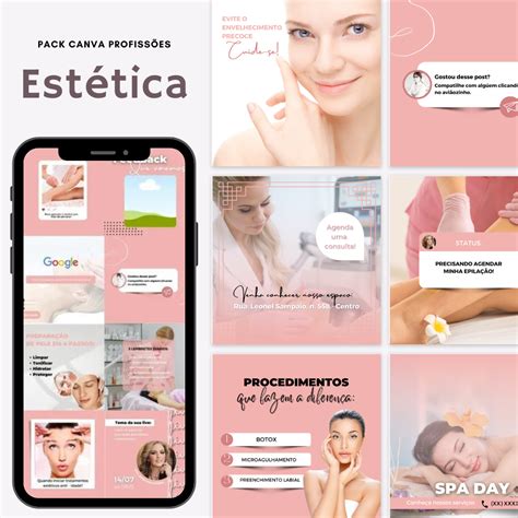 PACK CANVA ESTÉTICA Criativas Marketing Digital Hotmart