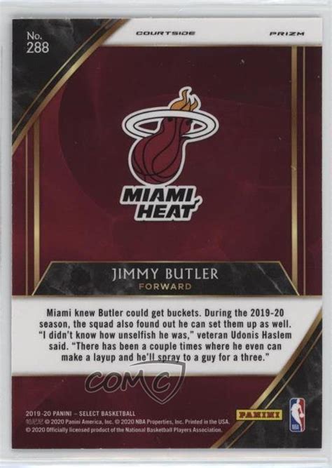 Panini Select Courtside Red Wave Prizm Jimmy Butler For