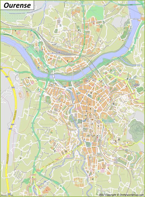 Ourense Map | Spain | Detailed Maps of Ourense (Orense)