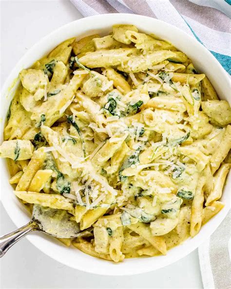 Creamy Chicken Pesto Pasta - Craving Home Cooked