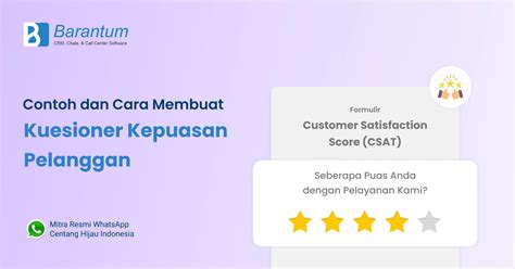 Contoh Dan Cara Membuat Kuesioner Kepuasan Pelanggan