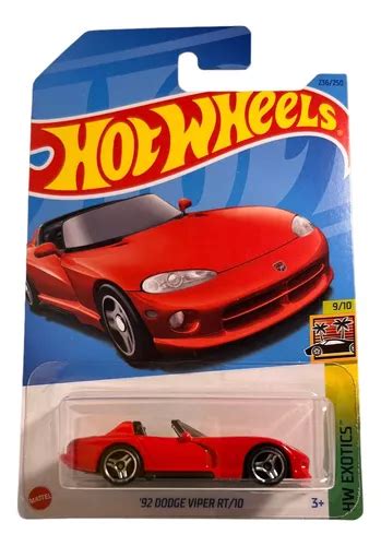 Hot Wheels Dodge Viper Rt Hw Exotics Rojo Meses