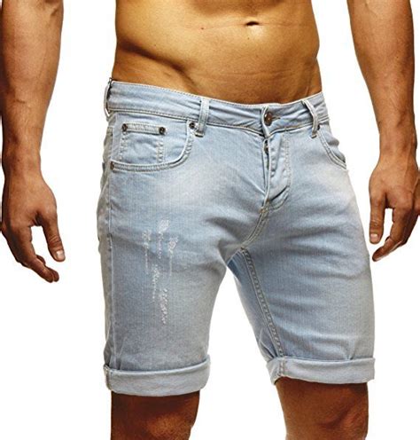 Leif Nelson Shorts Herren Kurze Hosen Männer Jeansshorts Denim Sommer