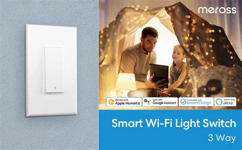 Meross 3 Way Smart Switch Smart Light Switch Supports Apple Homekit