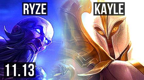 Ryze Vs Kayle Mid Rank 5 Ryze 13416 Na Challenger V1113