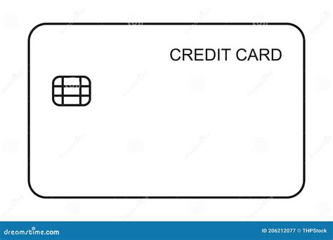 Credit Card Vector stock vector. Illustration of purchase - 206212077