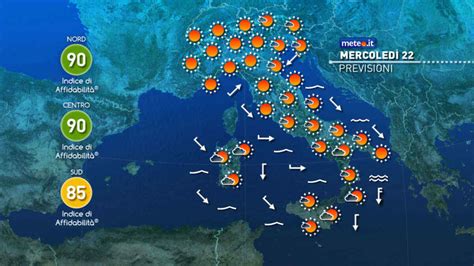 Meteo Mercoled Alta Pressione Sull Italia E Clima Mite Meteo It