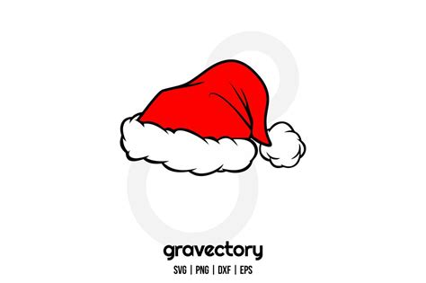 Santa Hat SVG - Gravectory