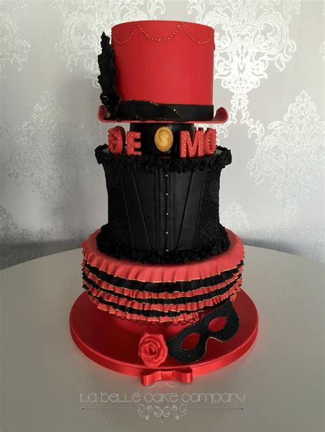 Moulin Rouge Inspired Cake - Decorated Cake by La Belle - CakesDecor