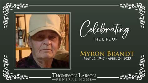 Myron Brandt Memorial Service YouTube