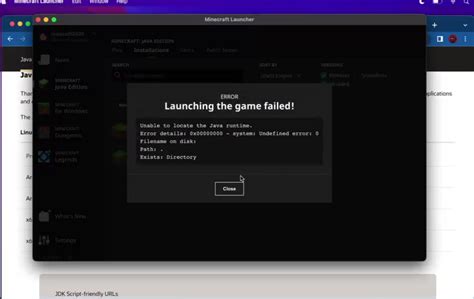 Unable To Locate Java Runtime For Minecraft 1 8 9 MacOS Java Edition