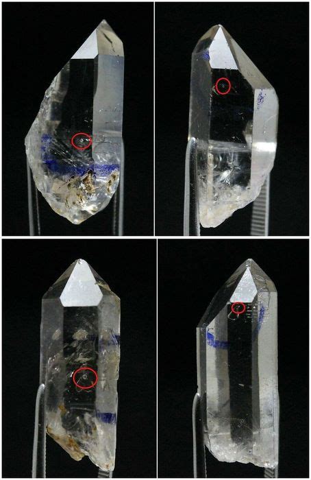 Enhydro - quartz - moving water bubble Crystals - - Catawiki