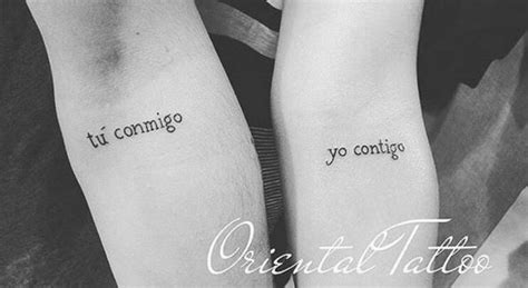 Tu Conmigo Yo Contigo You W Me Me W U Tatuajes De Parejas