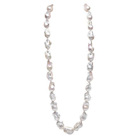 Opera Length Baroque Freshwater Pearl Necklace At 1stDibs Large