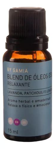 Blend De Óleos Essenciais By Samia 15 Ml Relaxante MercadoLivre